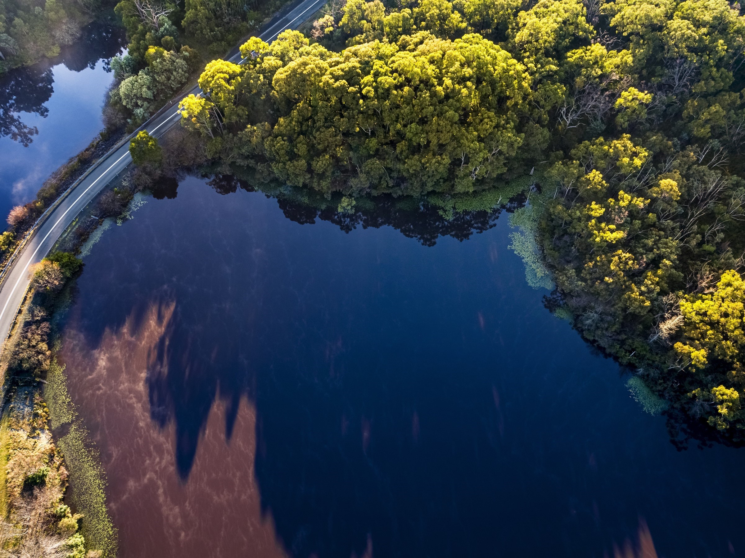 Drone photo of Cardinia Reservoir