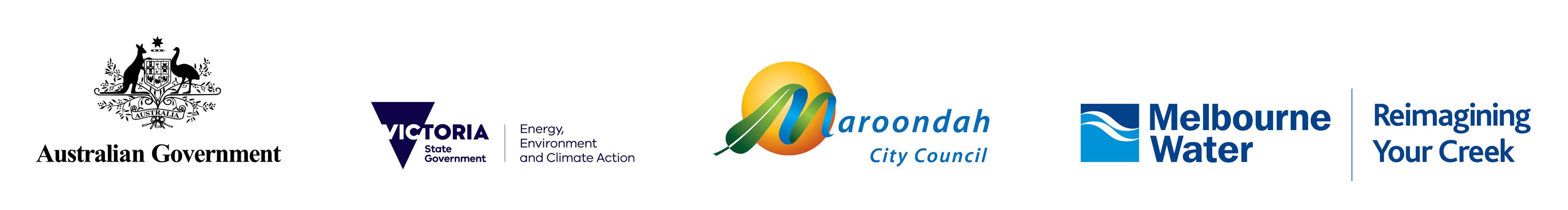 Australian Government, Victoria State Government - Energy, Environment and Climate Action, Maroondah City Council, Melbourne Water - Reimagining Your Creek 