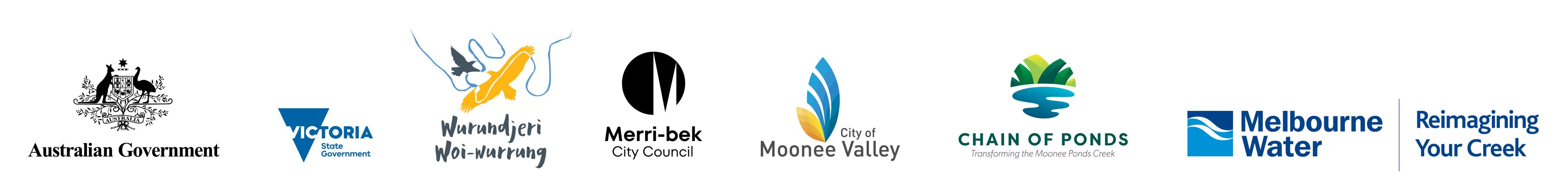 Logo lockup Moonee Ponds creek