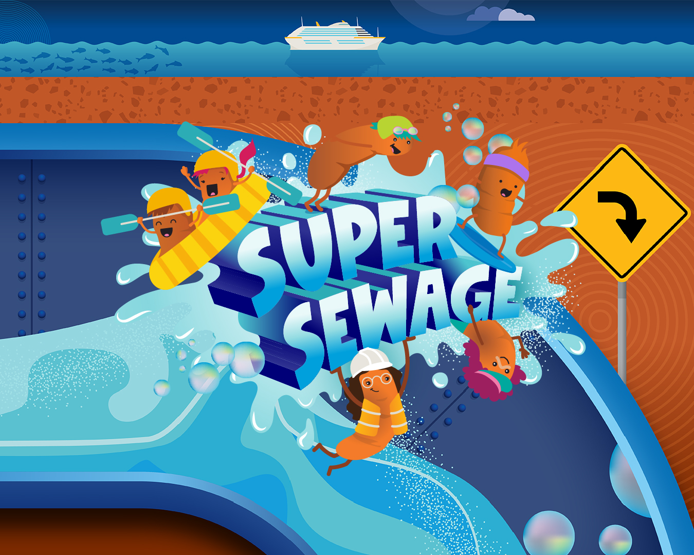 Super Sewage illustration