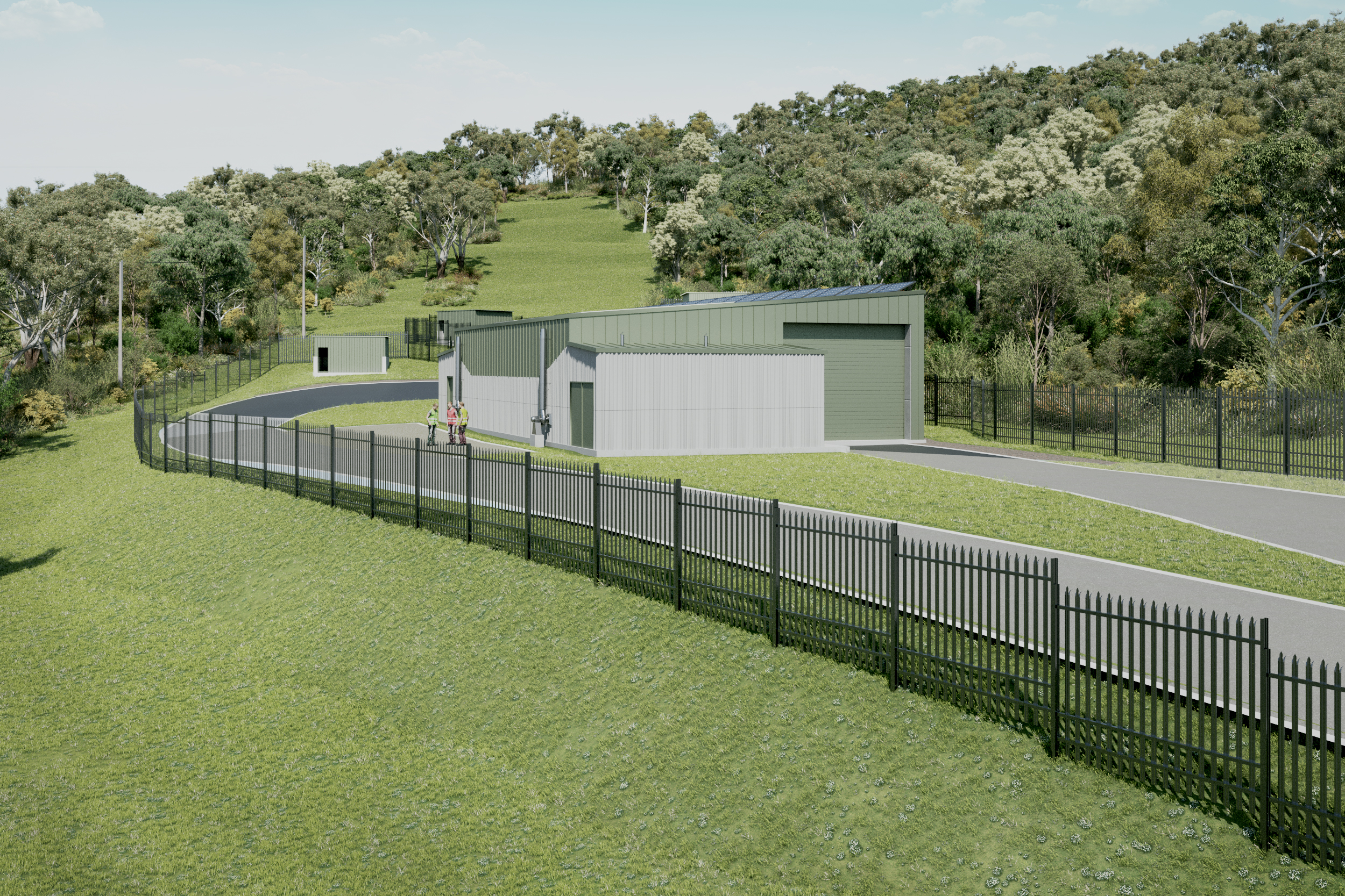 Concept drawing of Mt Evelyn Treatment Plant