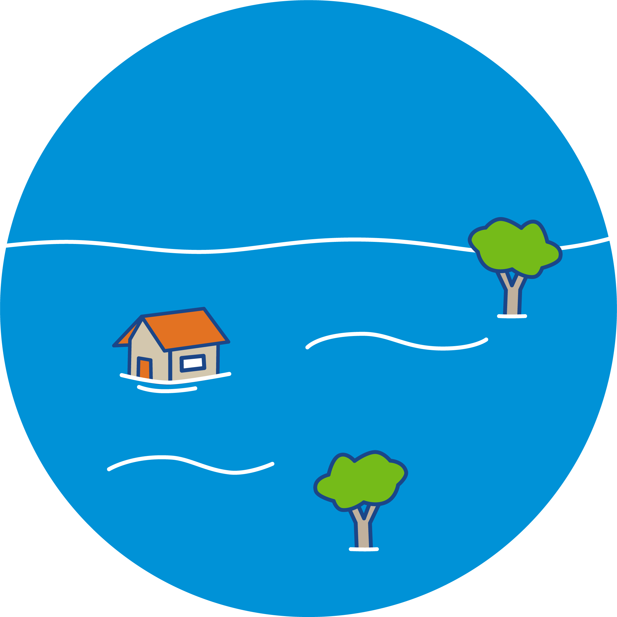 Flood extent
