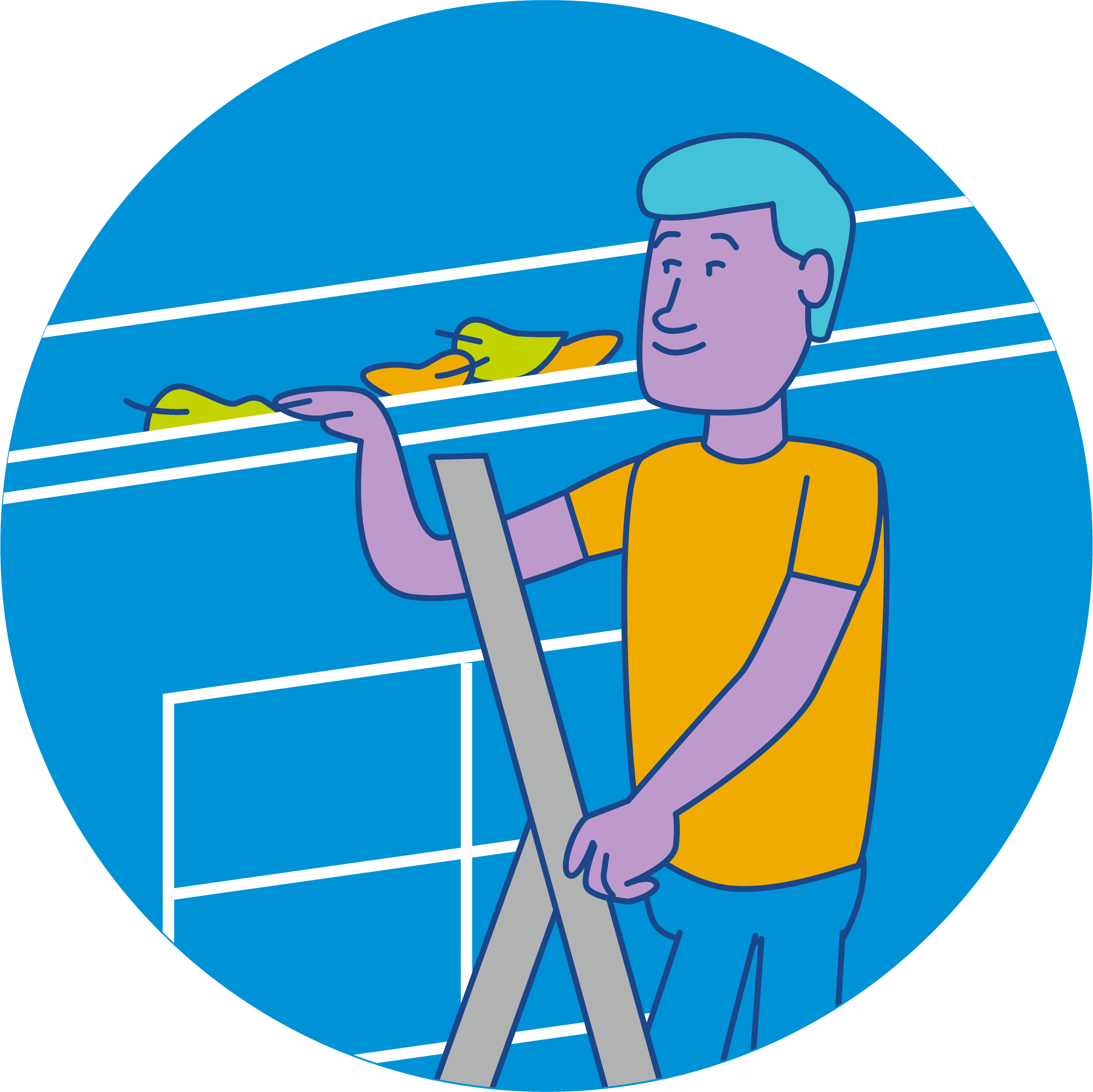 Household roof gutter icon