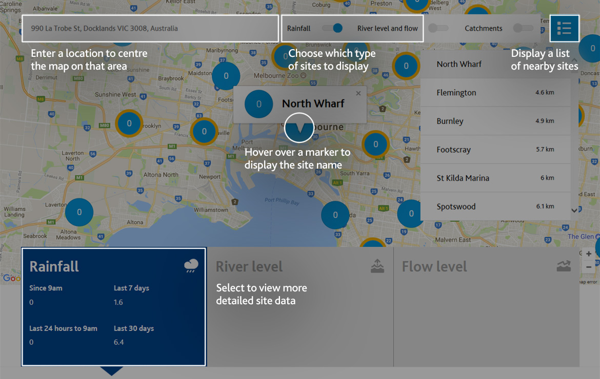 Rainfall Chart App