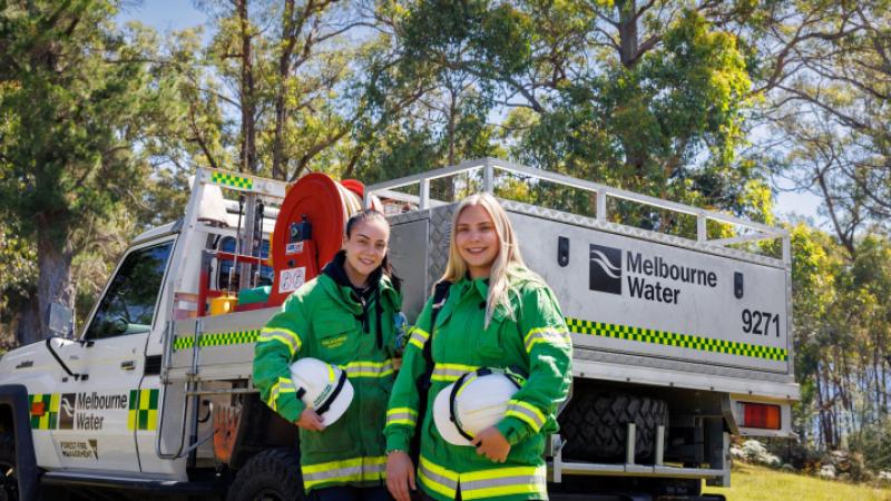 firefighters at Melbourne Water