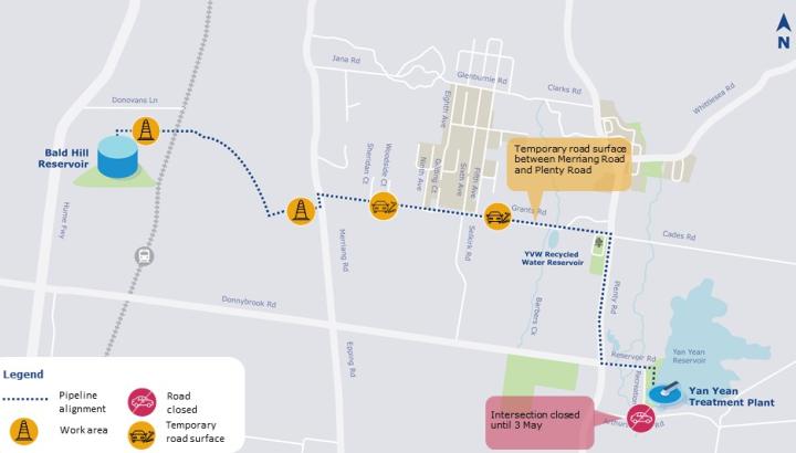 Map shows current traffic impacts