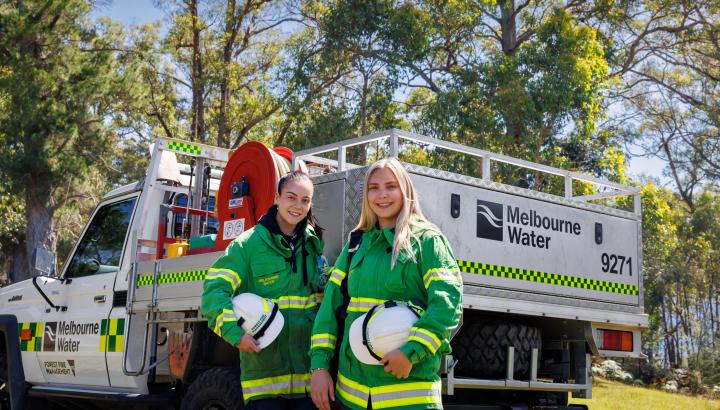 firefighters at Melbourne Water