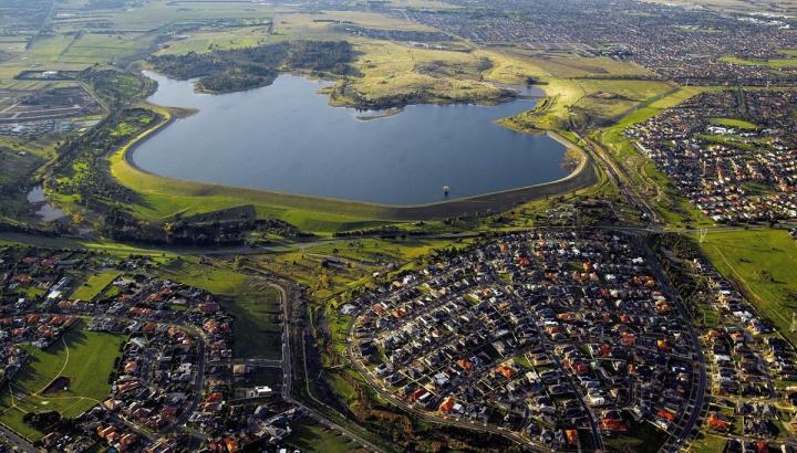 Aerial image of Greenvale Reservoir
