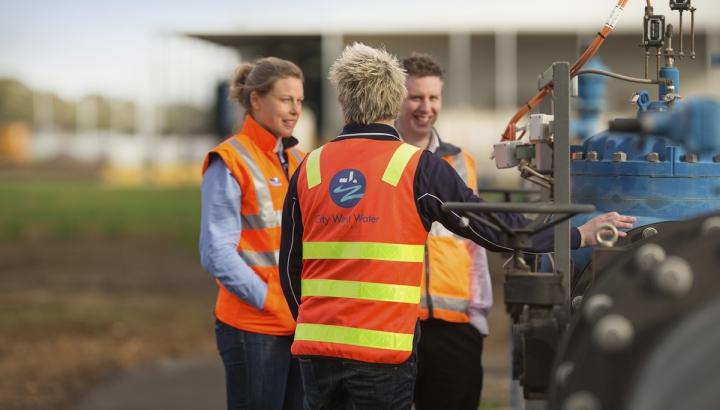 Melbourne Water and City West Water staff, CWW Recycled Water Plant