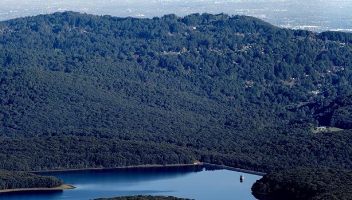 Aerial shots of Silvan Reservoir