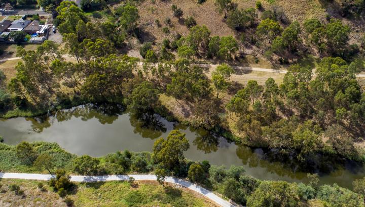 Maribyrnong sewer upgrade shot
