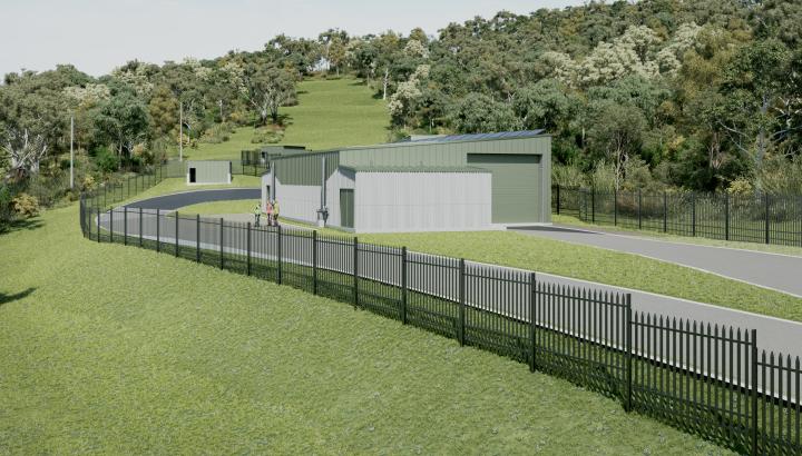 Concept drawing of Mt Evelyn Treatment Plant 