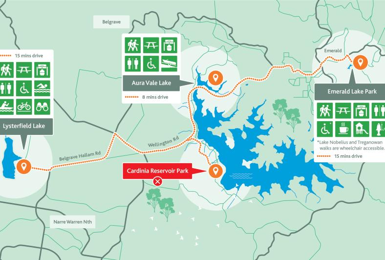 Alternative Cardinia parks to visit