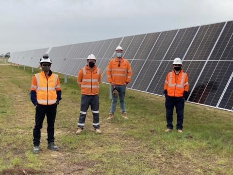 Solar farm project team