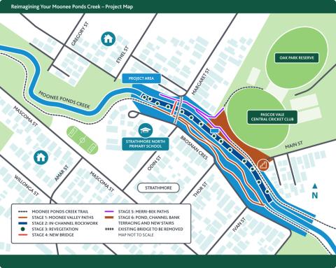 Reimagining Your Moonee Ponds Creek project map