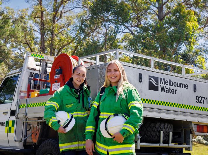 firefighters at Melbourne Water