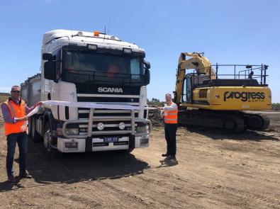 ETP truck full of biosolids