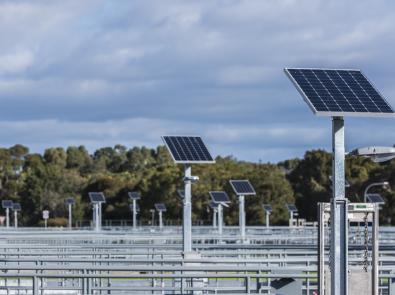 Eastern Treatment Plant solar panels Solar panels at the Eastern Treatment Plant