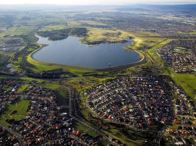 Aerial image of Greenvale Reservoir