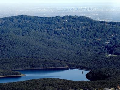 Aerial shots of Silvan Reservoir