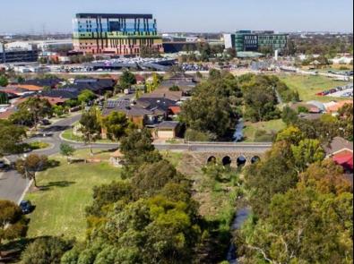 Aerial photograph of Stony Creek and surrounds