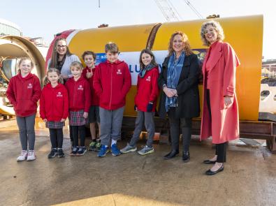 The kids from Spotswood Primary School name the TBM Lucey