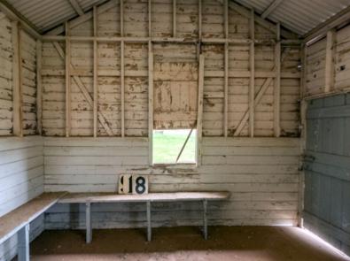 Inside the football shed at Cocoroc