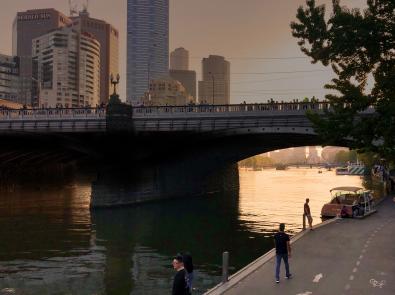 Yarra River at sunset