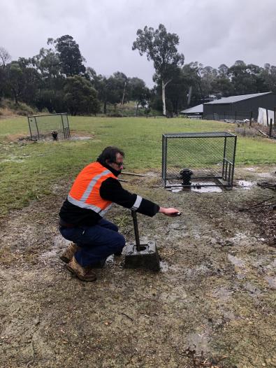 Water Supply Operator Tim Rodman Melbourne Water water supply operator Tim Rodman
