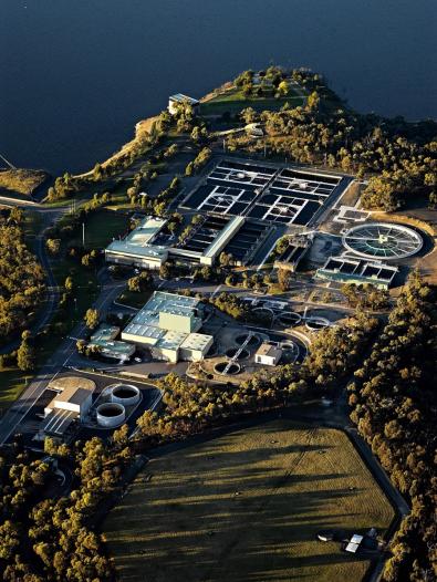 Winneke Water Treatment Plant at Sugarloaf Reservoir