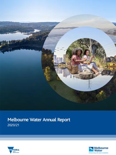 Melbourne Water annual report 2020-21 - cover image