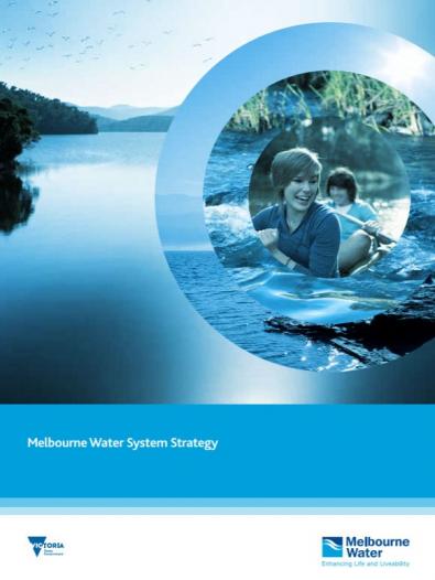 Cover of the Melbourne Water System Strategy