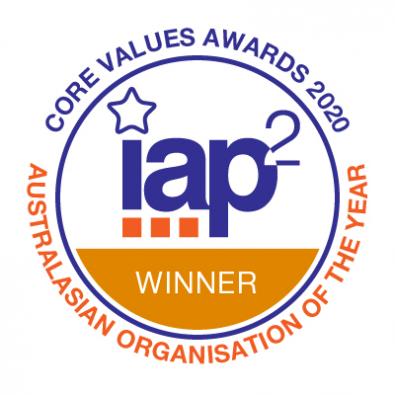 IAP2 winner logo