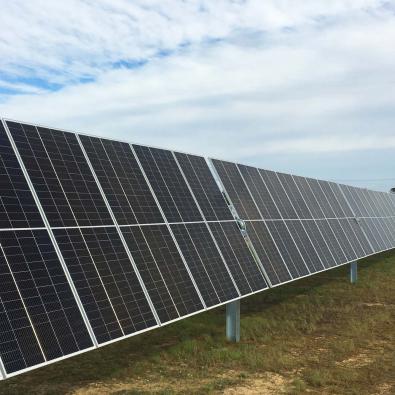 ETP solar panels Rows of solar panels at the Eastern Treatment Plant