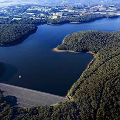 Aerial shots of Silvan Reservoir