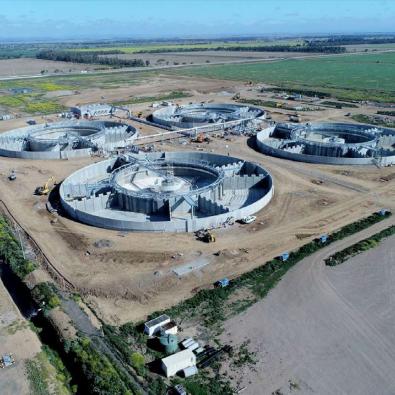 160S nutrient removal plant under construction at the Western Treatment Plant