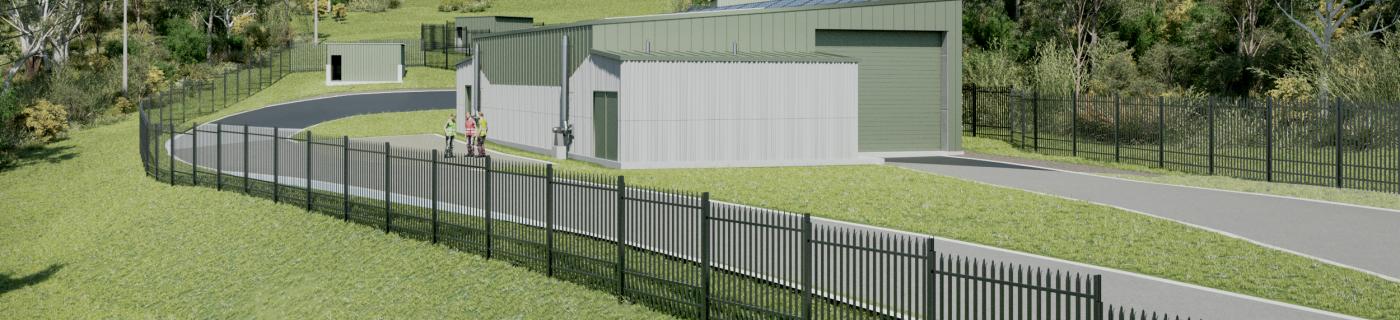 Concept drawing of Mt Evelyn Treatment Plant