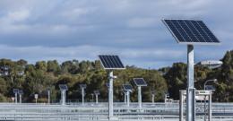 Solar panels at the Eastern Treatment Plant
