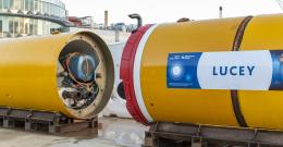 Lucey the tunnel boring machine will dig between Spotswood and Port Melbourne