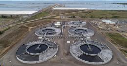 Birdseye view of Western Treatment Plant area - the seeding