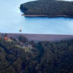 Aerial views of Silvan Reservoir