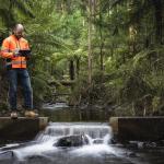 Water testing at Maroondah Reservoir