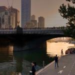 Yarra River at sunset