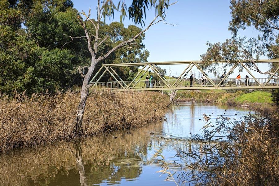 Bridge across Moonee Ponds Creek