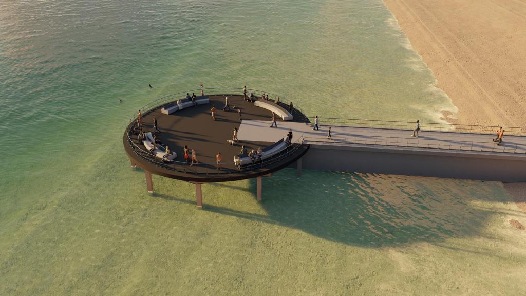 Artist impression of the Shakespeare Grove viewing platform