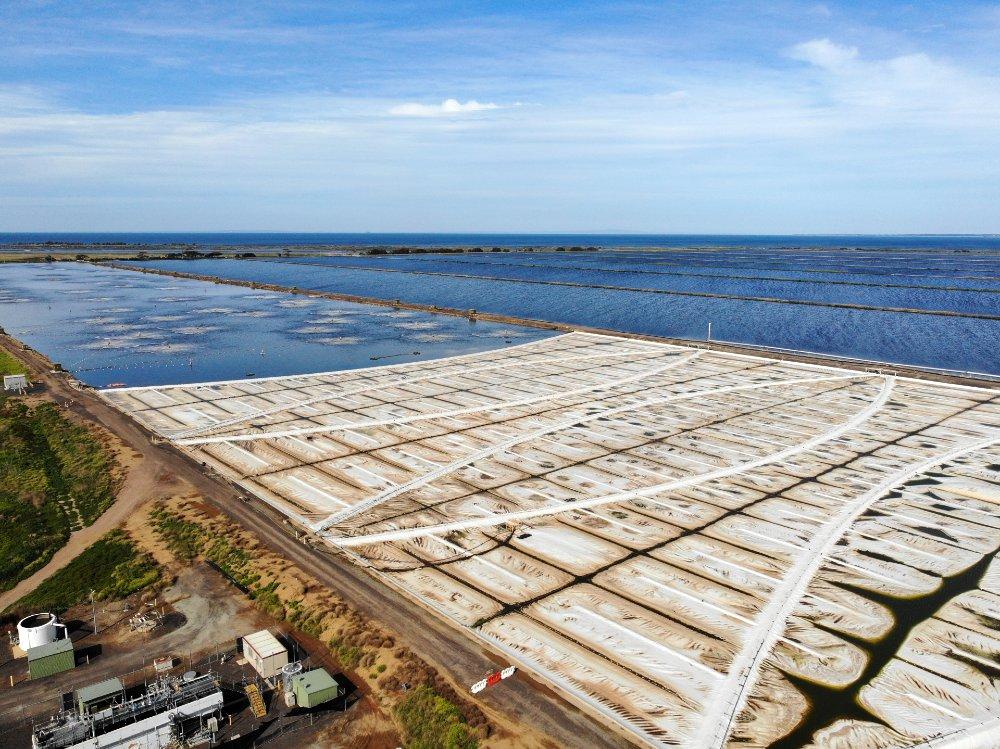 Covers over the Western Treatment Plant 55 East lagoon
