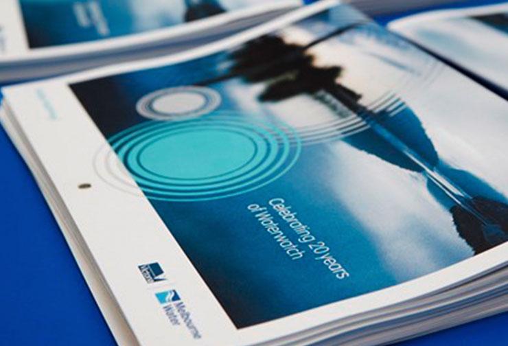 Close up of branded documents