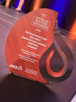 Australian Water Awards Award for the Infrastructure Project Innovation