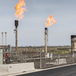 Methane flare at the Western Treatment Plant