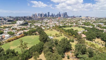 Melbourne city skyline